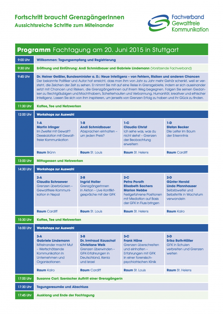 Programm Fachtagung 2015